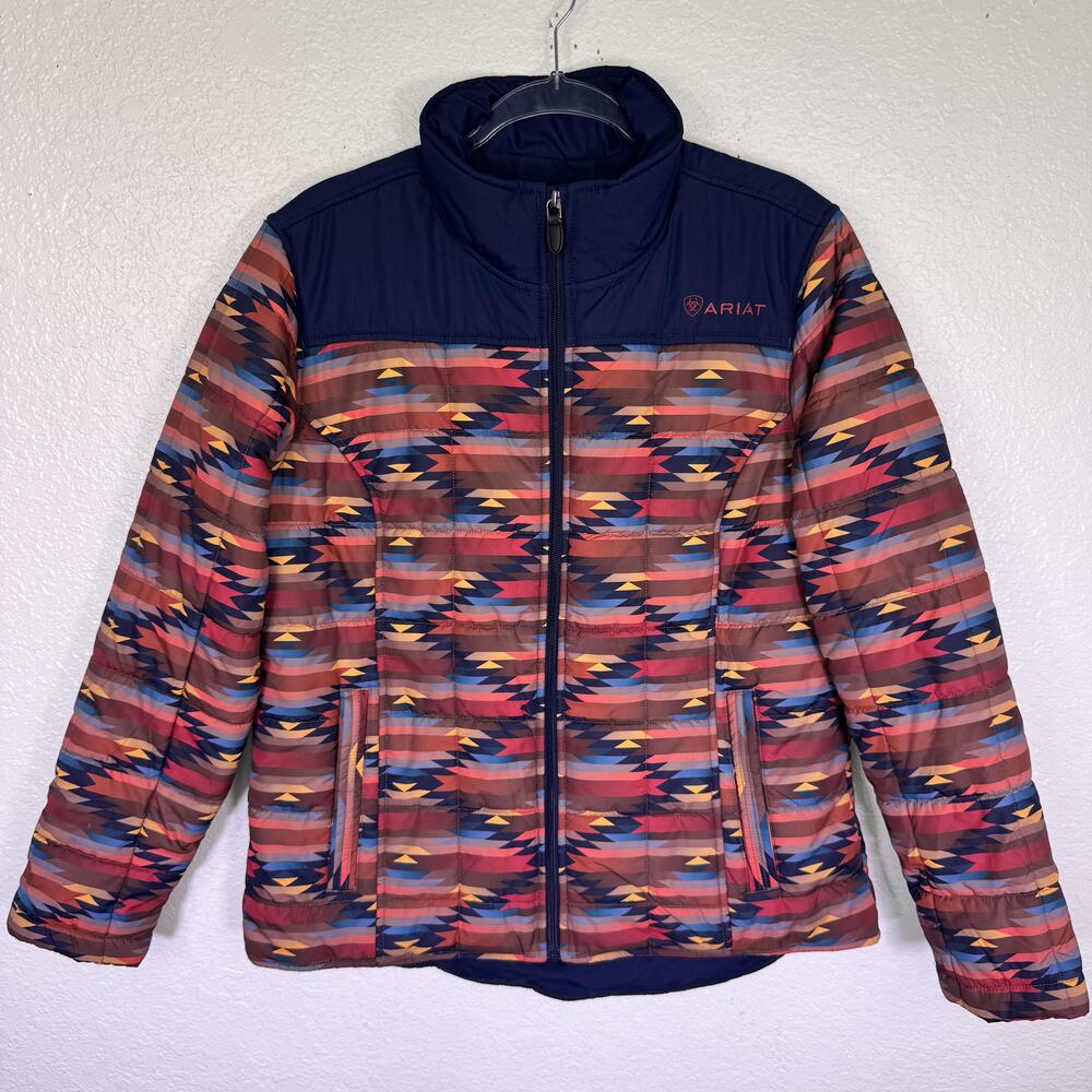 Ariat Crius Insulated Jacket Womens XL Aztec Tribal Western Puffer Quilted